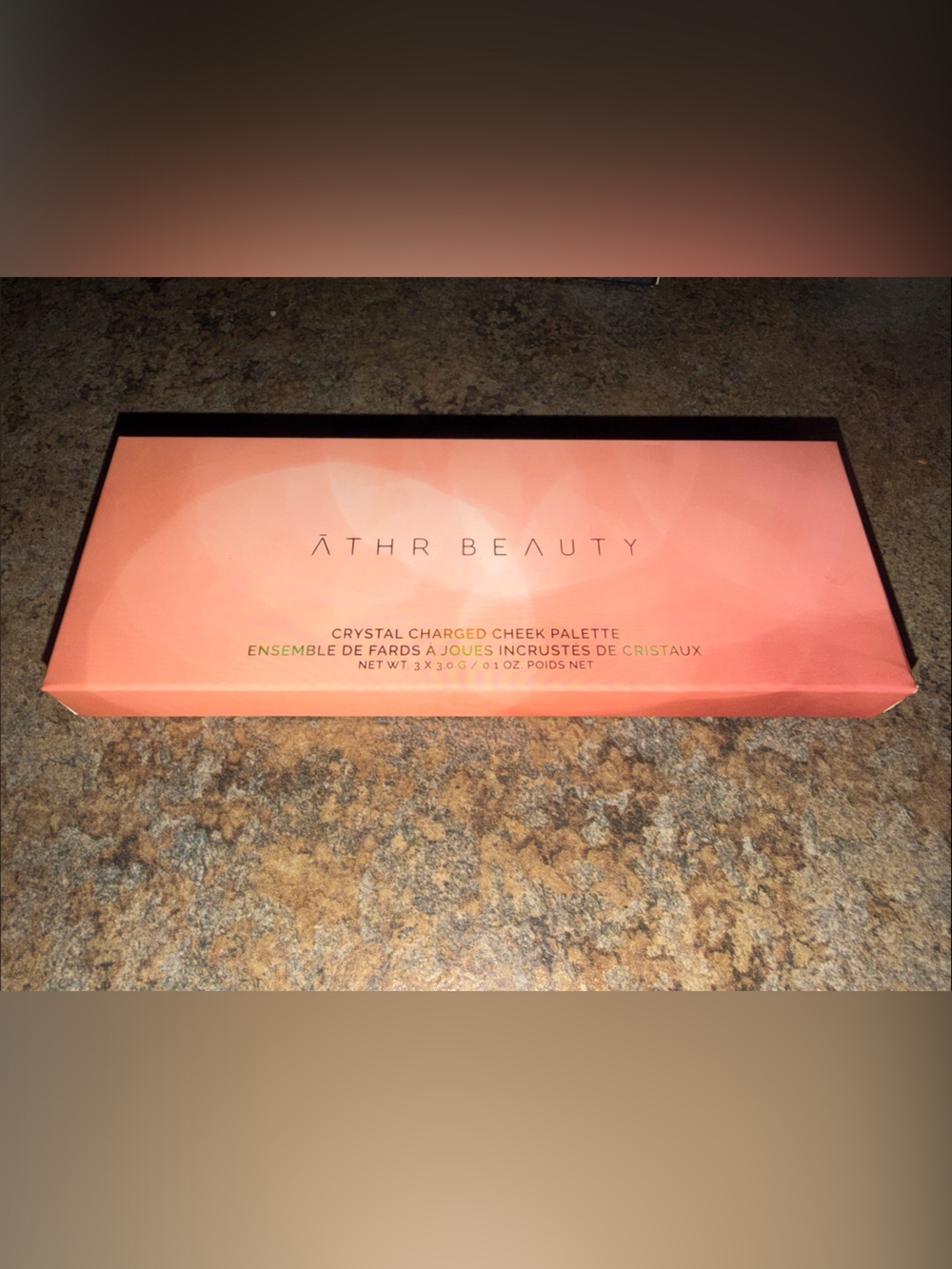 Athr Beauty Crystal Charged Cheek Palette - In Amber (with Rosie pinks and gold)